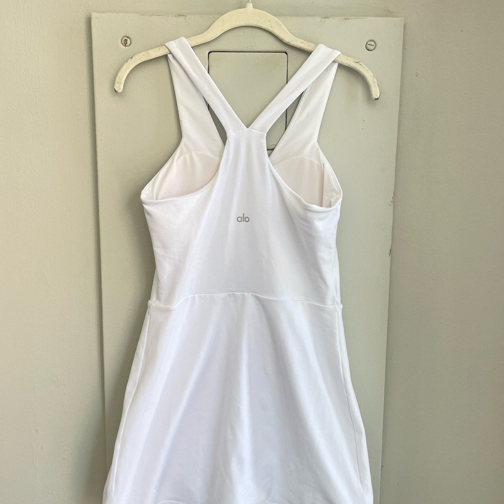 ALO White Airbrush Real Dress M - Picture 5 of 8